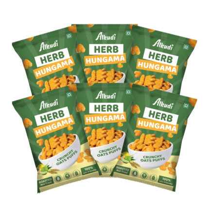 Crunchy Oats Puffs – Herbs Hungama | Bundle of 6